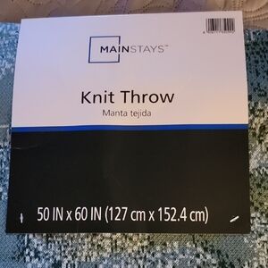 Mainstays Teal Knit Throw